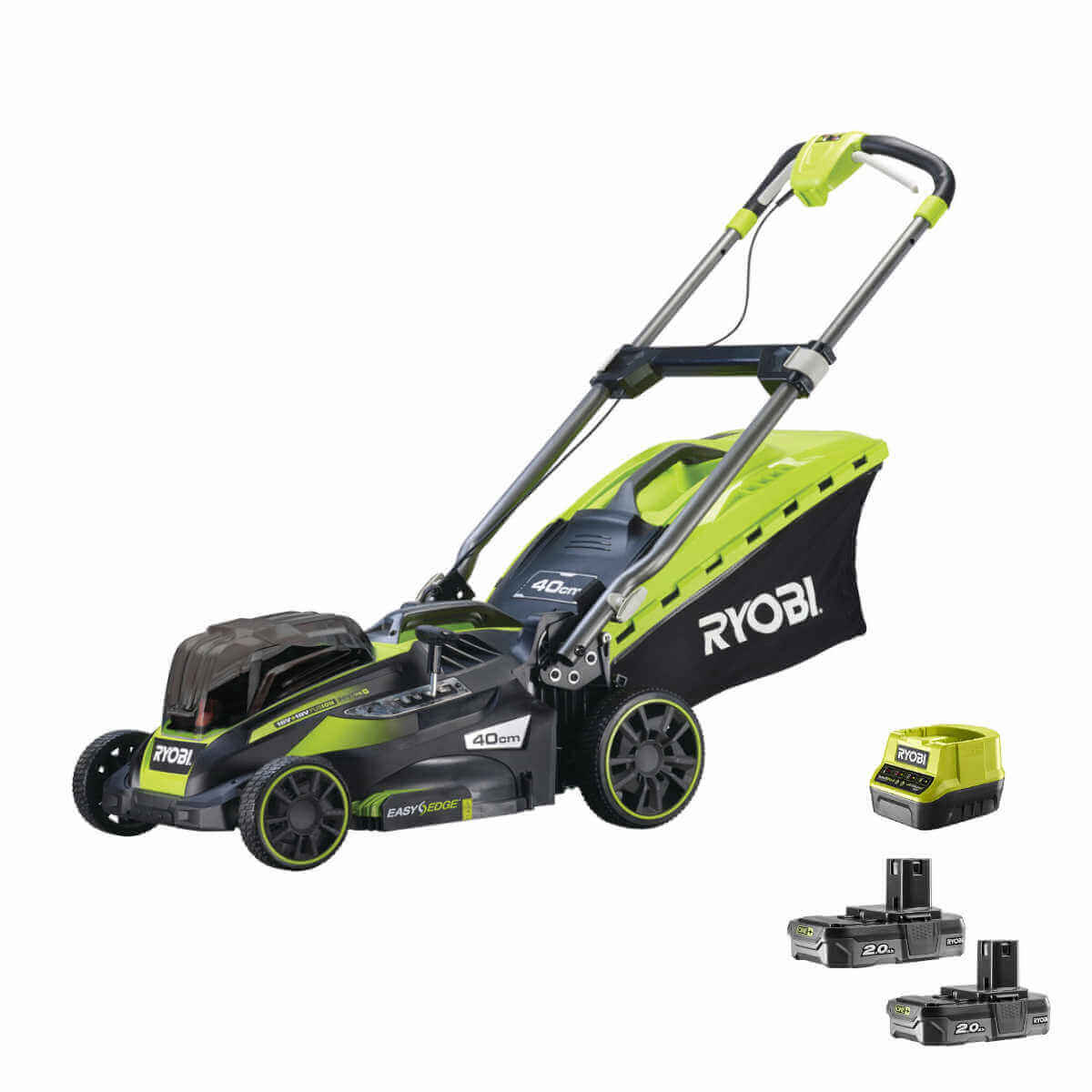 RYOBI Fusion 36V (2x 18V) Akku-Rasenmäher OLM1841H + 2x 4,0 Ah Akku + Ladegerät - bis zu 700 m² Produktabbildung 1
