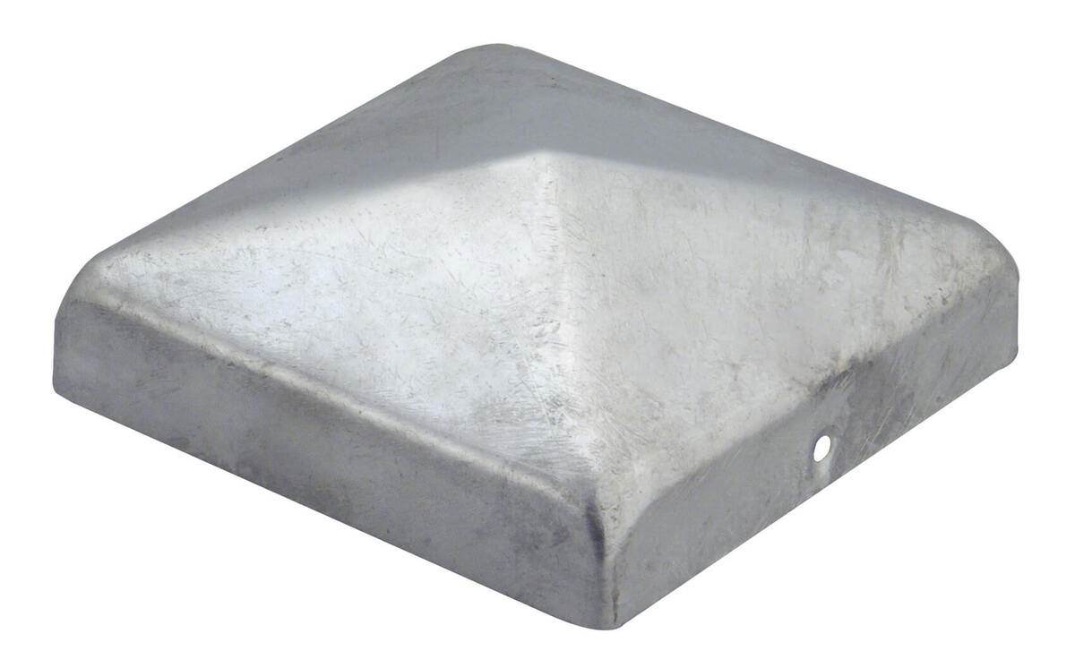 Alberts Pfostenkappe, flach, feuerverzinkt, für Holz, 100 x 100 mm, Stahlabdeckung, Schutzkappe Produktabbildung