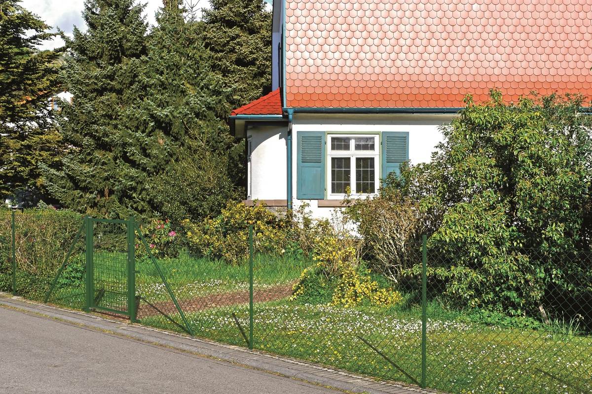 Alberts Zaunanschluss-Set für Wellengittertore, Einseitige Befestigung, Grün, Ø 60mm, Höhe 80-175cm Produktabbildung 3