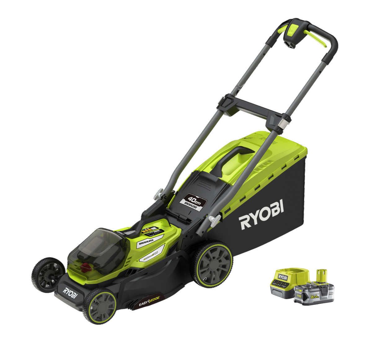 RYOBI 18 V Akku-Rasenmäher RY18LMX40A-150 mit 40 cm Schnittbreite, inklusive Akku & Ladegerät, ONE+ Produktabbildung