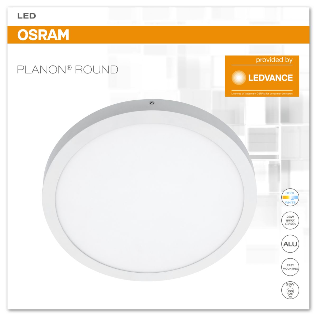 2A-Ware Osram PLANON Round Panel Æ 400mm 4000K Produktabbildung 2