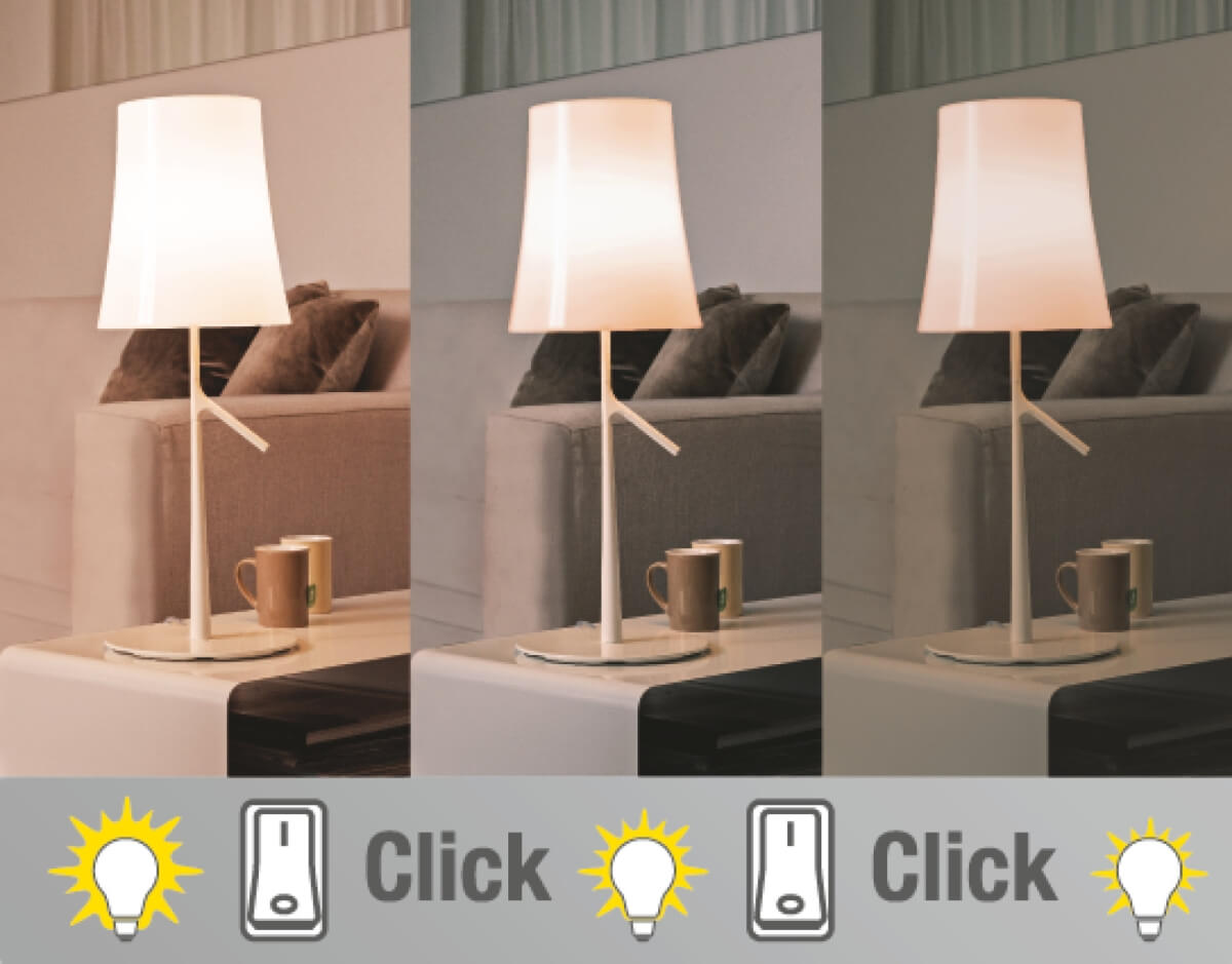 Osram LED 3 Step Dim Classic B 40, 4W = 40W, 470 lm, E14, Klar, Warmweiß (2700 K), Kerze, dimmbar Produktabbildung 4