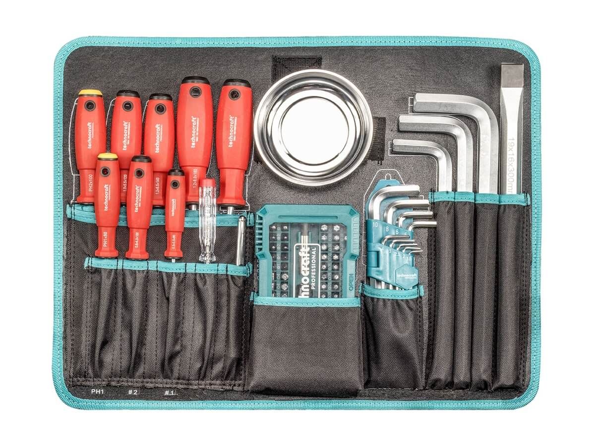 technocraft Professional Werkzeugkoffer Pro Construction 152, 152-teilig, IP65, Werkzeugkasten Produktabbildung 4
