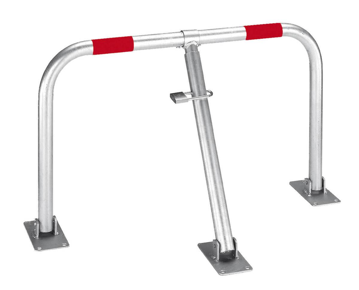 Alberts Parkplatzbügel Friedlin | Parkplatzsperre umlegbar, reflektierend, abschließbar Produktabbildung 1