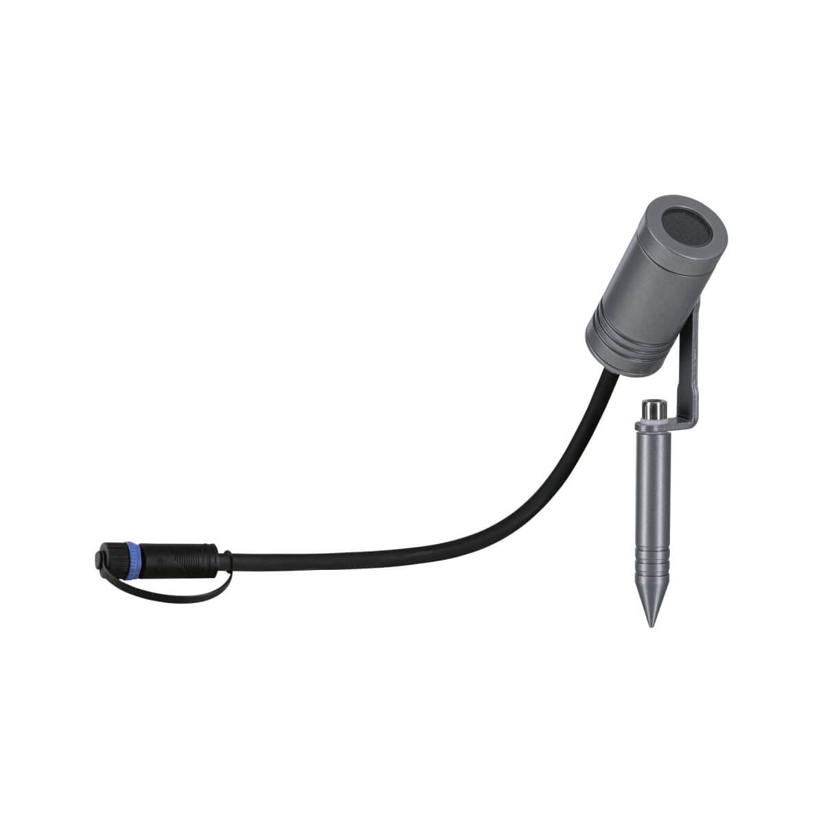 Paulmann Plug & Shine Spotleuchte Radon, IP65, 6W, 3000K, 300lm, grau Produktabbildung 2