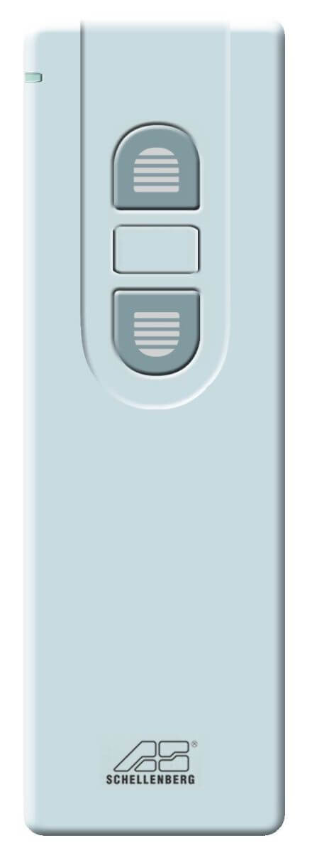 Schellenberg Funk-Handsender, Fernbedienung Weiß, 1 Kanal, 20 m Reichweite, bis 5 Funk-Antriebe Produktabbildung
