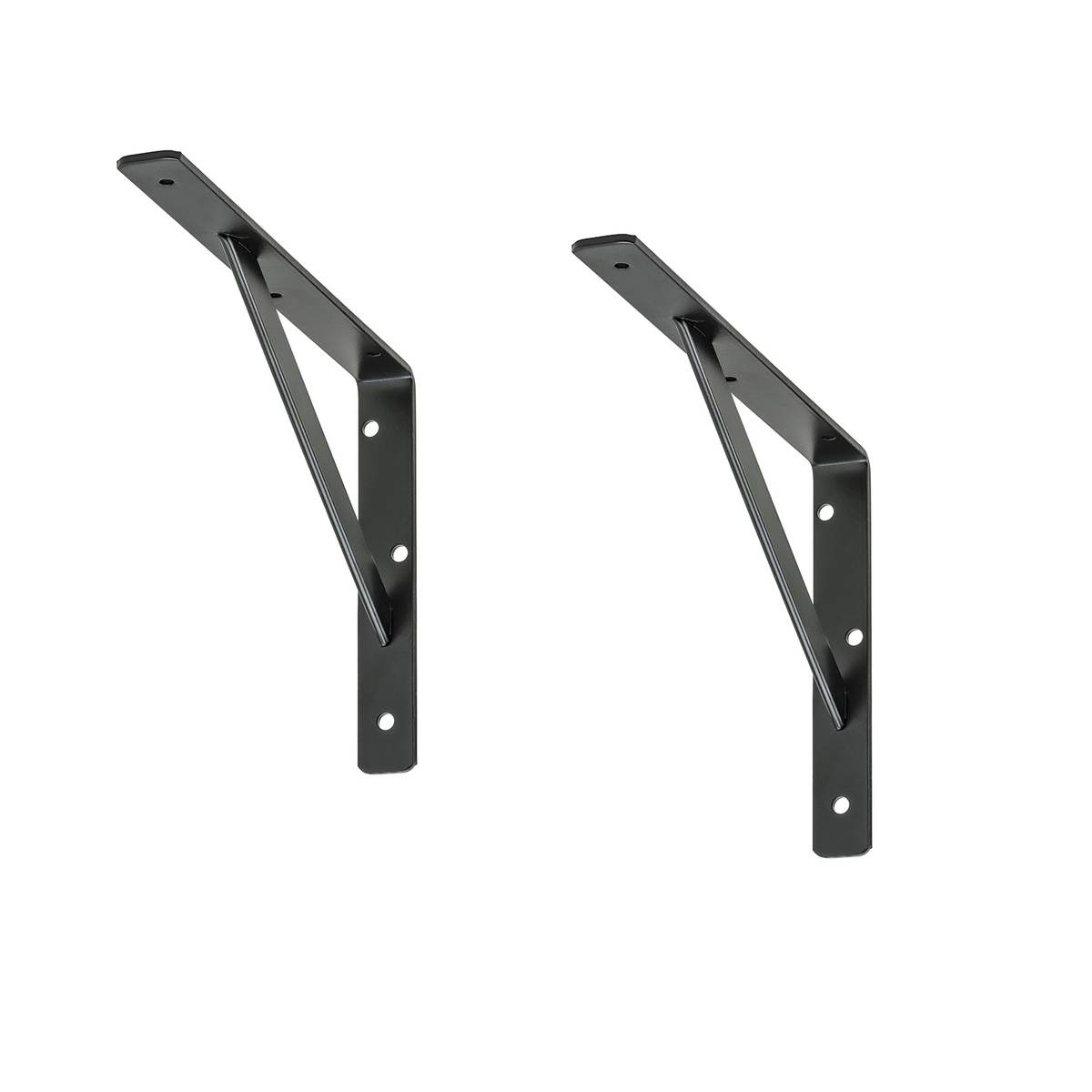 siwitec Regalhalterung 300 x 200 mm im 2er Set, schwarz, 150 kg Traglast, Regalwinkel Produktabbildung