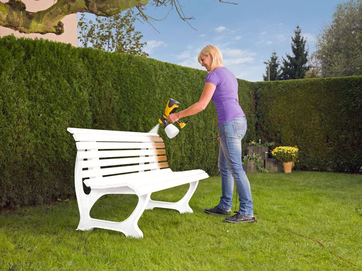 WAGNER W 100 Farbsprühsystem für Lacke & Lasuren | Farbspritzgerät für Holz & Metall Produktabbildung 5