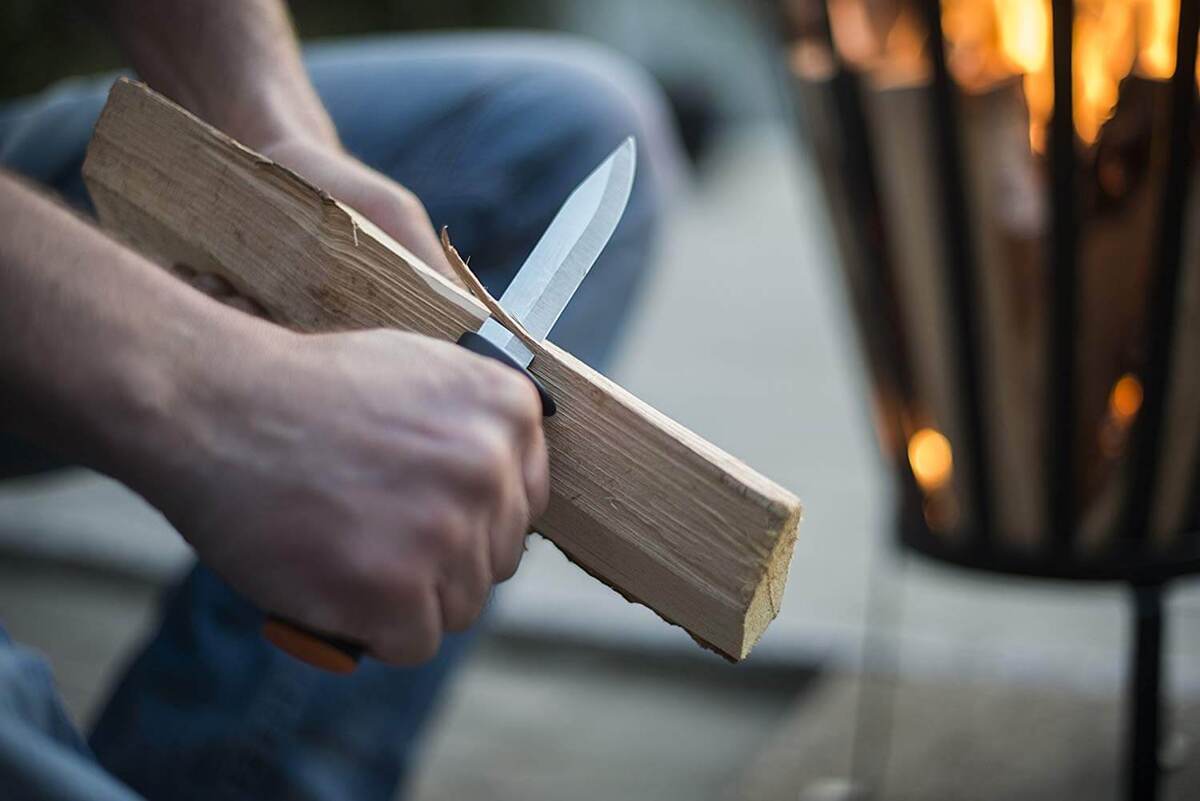 Fiskars K40 Universalmesser - Schwimmmesser, Gartenmesser, Jagdmesser Produktabbildung 3