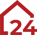 markenbaumarkt24 Logo Haus rot 24