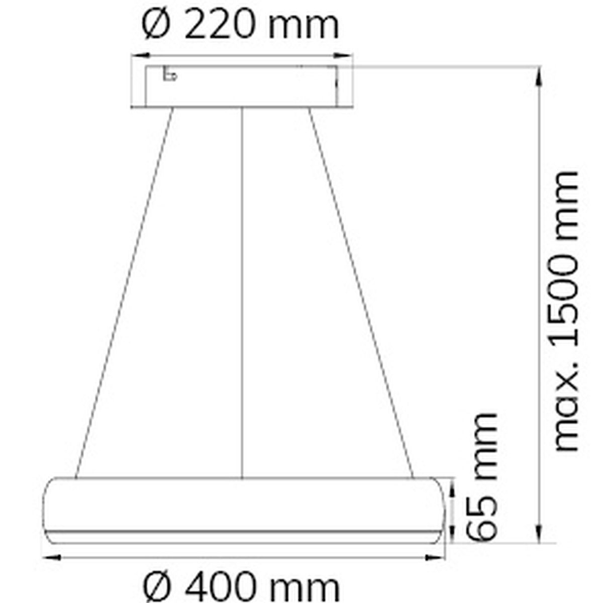 WOFI LED PENDELLEUCHTE CLINT | DIMMBAR | FERNBEDIENUNG | REMOTE CONTROL | 1-FLAMMIG | 24W Produktabbildung 3