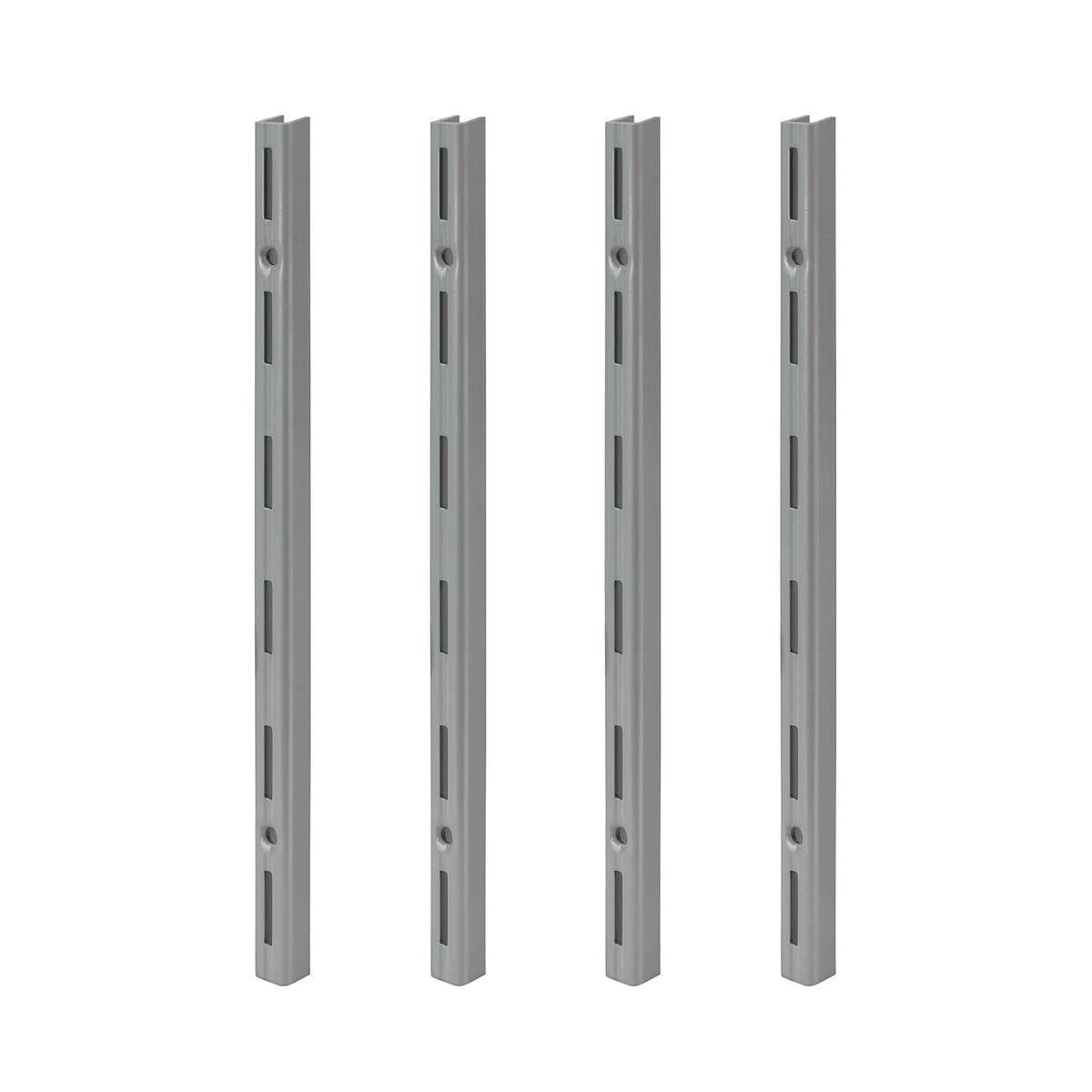 siwitec Wandschienen einreihig in Aluweiss für individuelle Regalsysteme, verschiedene Grössen Produktabbildung