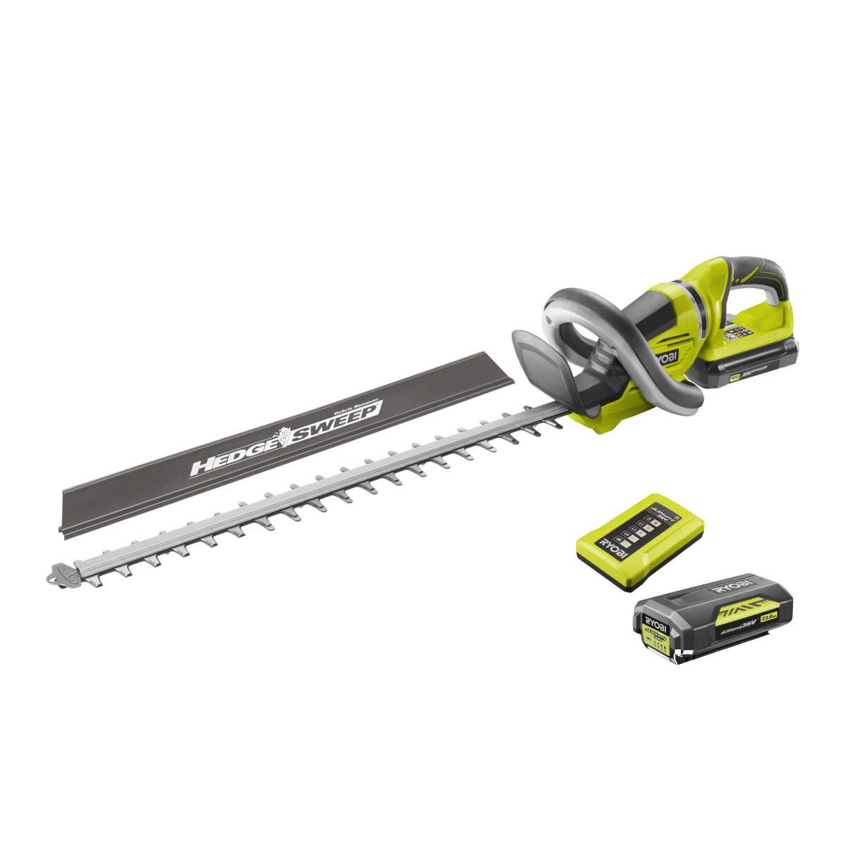 RYOBI RHT36C61R20S 36 V Akku-Heckenscheren Set mit Akku & Ladegerät | 60 cm Messerlänge Produktabbildung 1