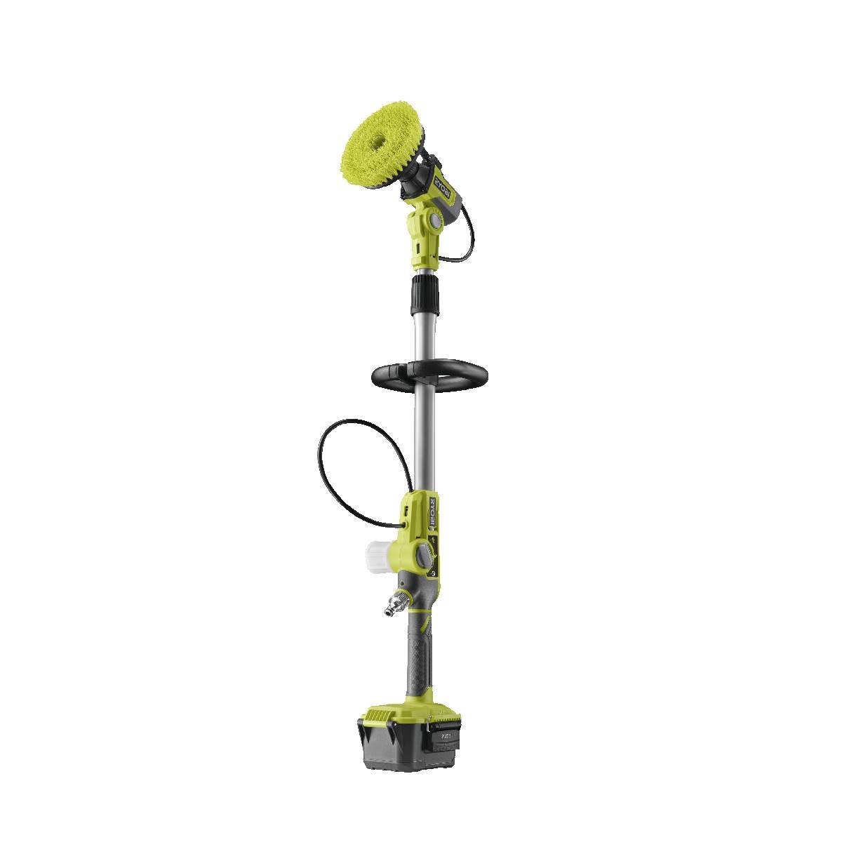 RYOBI 18 V ONE+ Akku-Reinigungsbürste, teleskopierbar mit Wasserzufluss, RWTS18-0, Ø15 cm, ohne Akku Produktabbildung