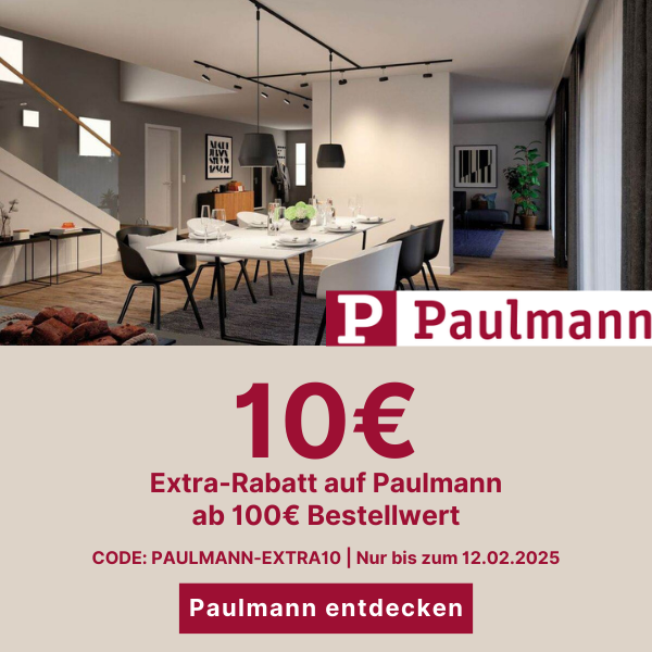 10€ ab 100€ sparen auf Paulmann mit Code PAULMANN-EXTRA10