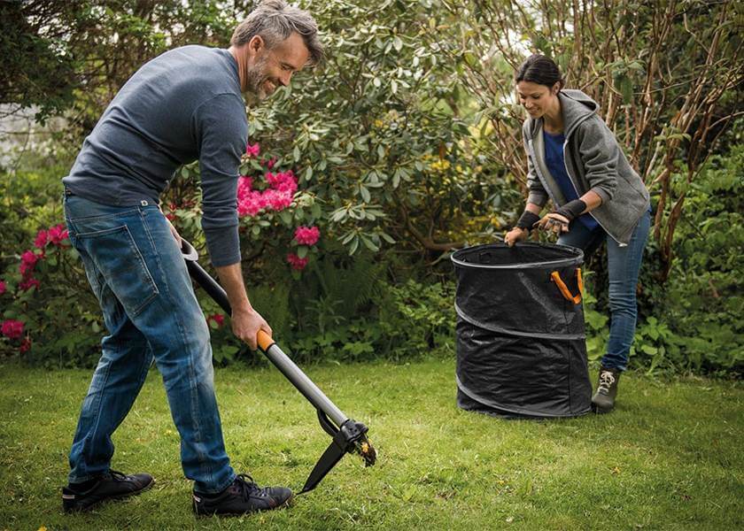 Fiskars Solid Gartensack PopUp 56 oder 172 L | Laubsack, Rasensack, selbststehend Produktabbildung 11