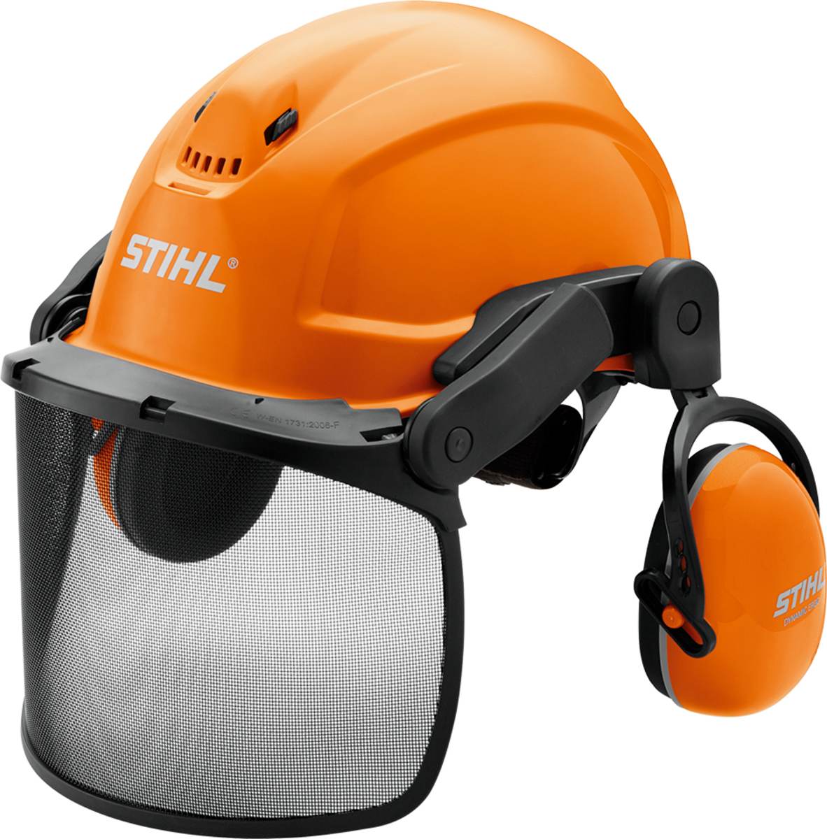 STIHL Helmset DYNAMIC ERGO, Komplett-Set mit Gehörschutz, Gesichtsschutz und Helmschale, Nylonvisier Produktabbildung