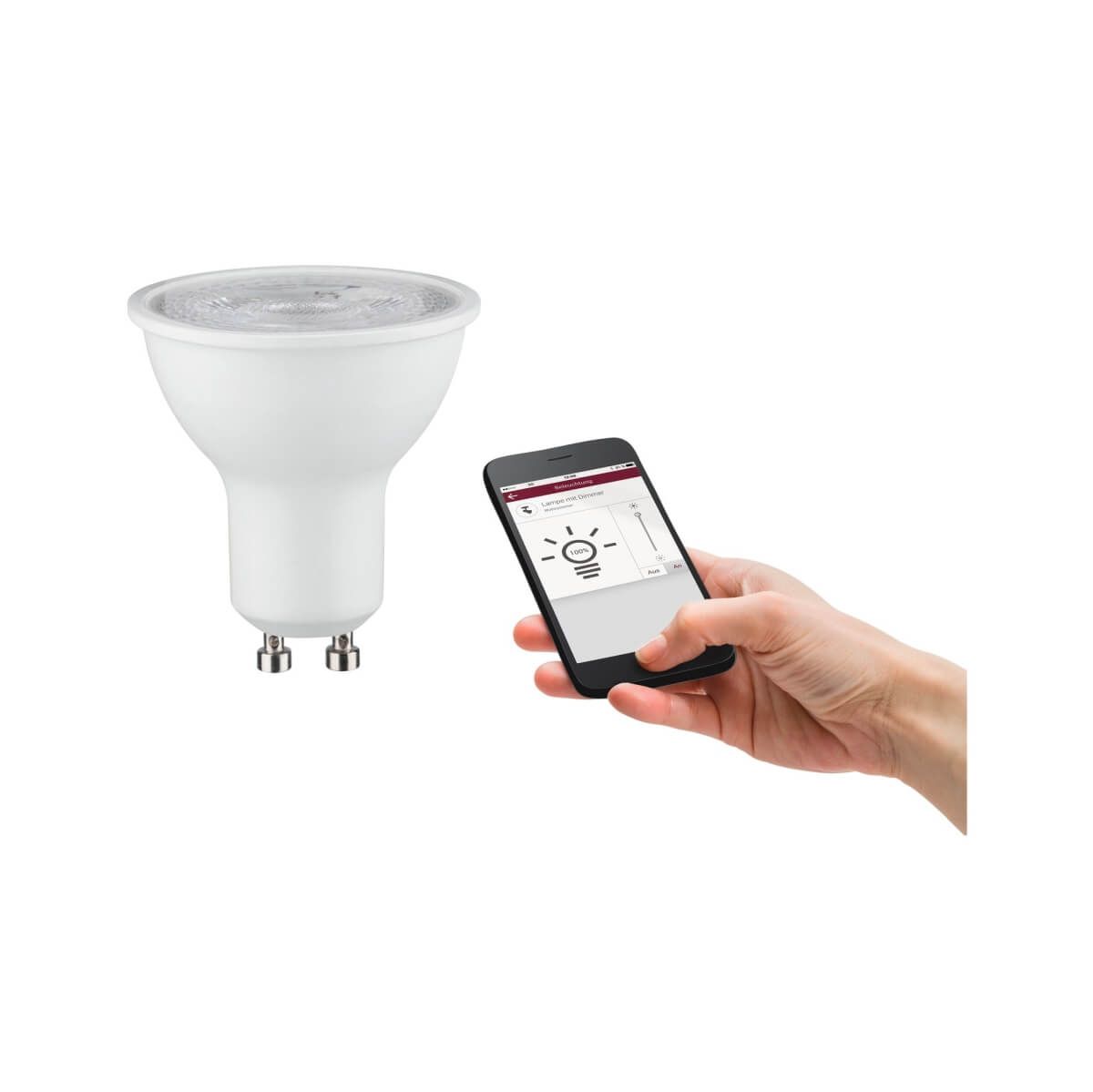 Paulmann Smart Home Zigbee LED 5W =40W, GU10, 330lm, 2.700K Warmweiß, 230 V, dimmbar Produktabbildung 1