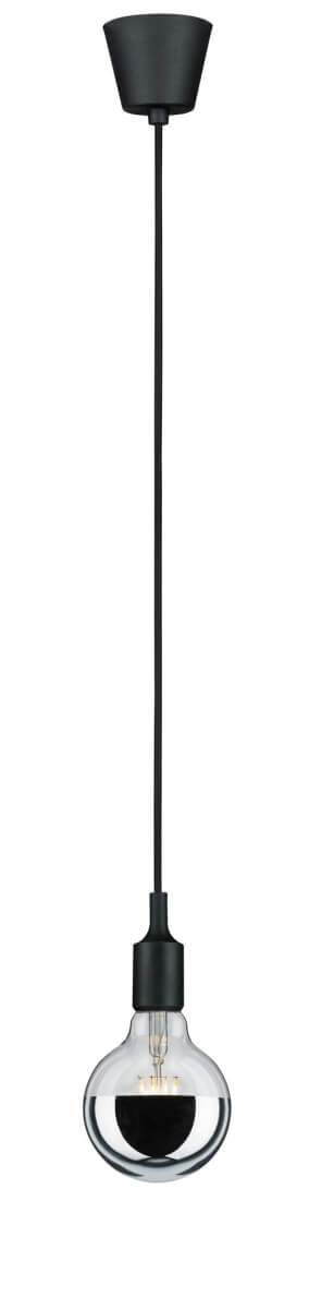 Paulmann Ketil Pendelleuchte, E27, max 20 W, IP44, schwarz, Silikon | Kunststoff Produktabbildung 4