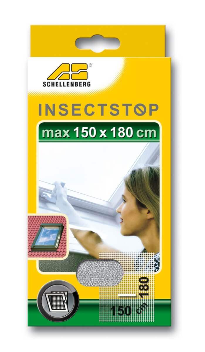 Schellenberg Fliegengitter für Dachfenster mit Reißverschluss, 150 x 180 cm, zuschneidbar Produktabbildung 7