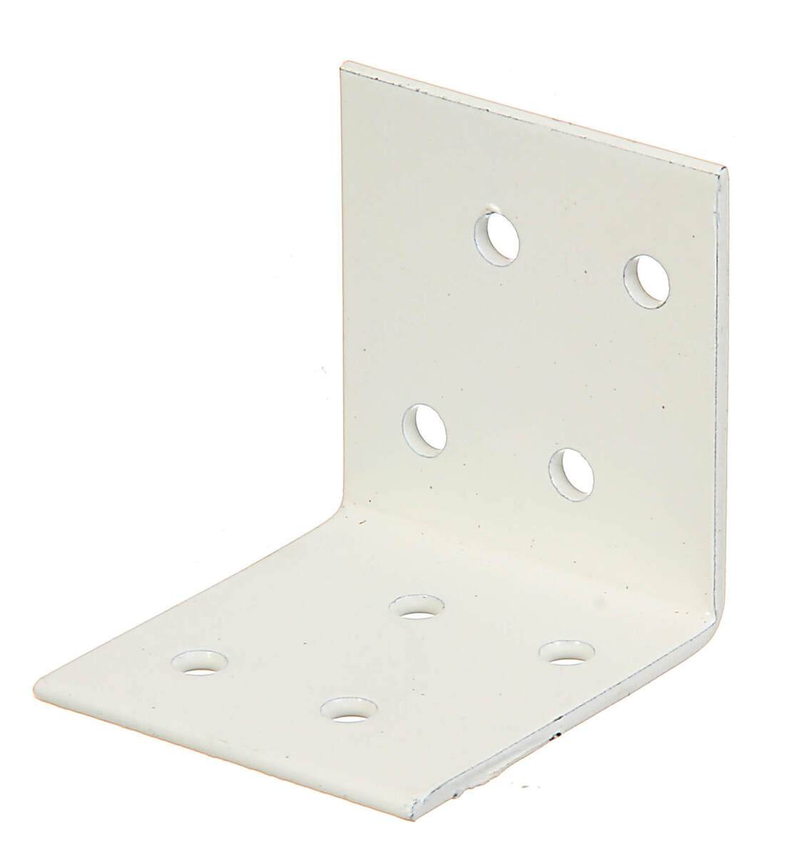 Alberts Winkelverbinder, Holzverbinder, verzinkt und weiß kunststoffbeschichtet Produktabbildung