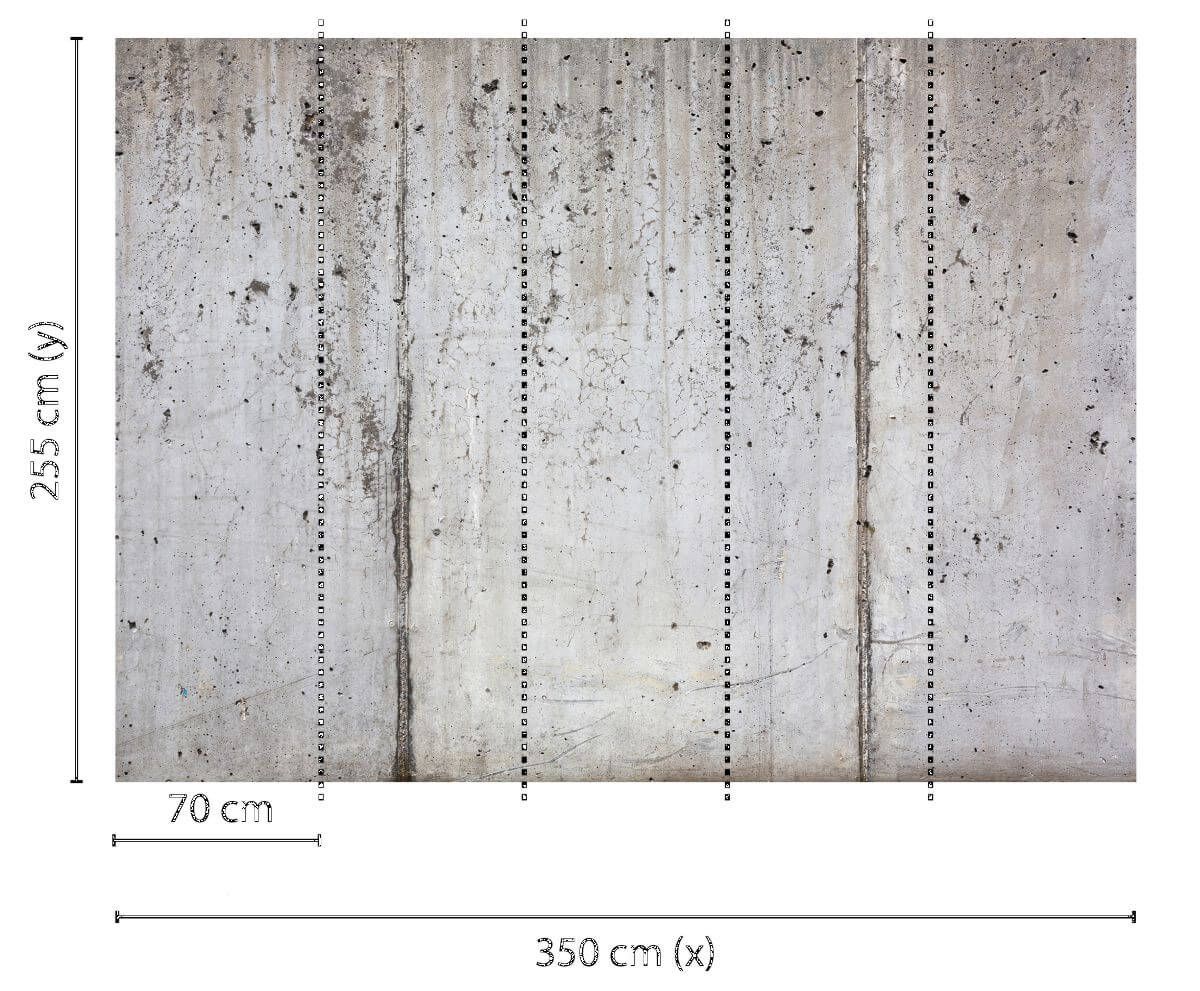 AS Creation Designwalls Concrete Wall, Illusion Fototapete, Betontapete, Grau, XXL Wandtapete 118786 Produktabbildung 2