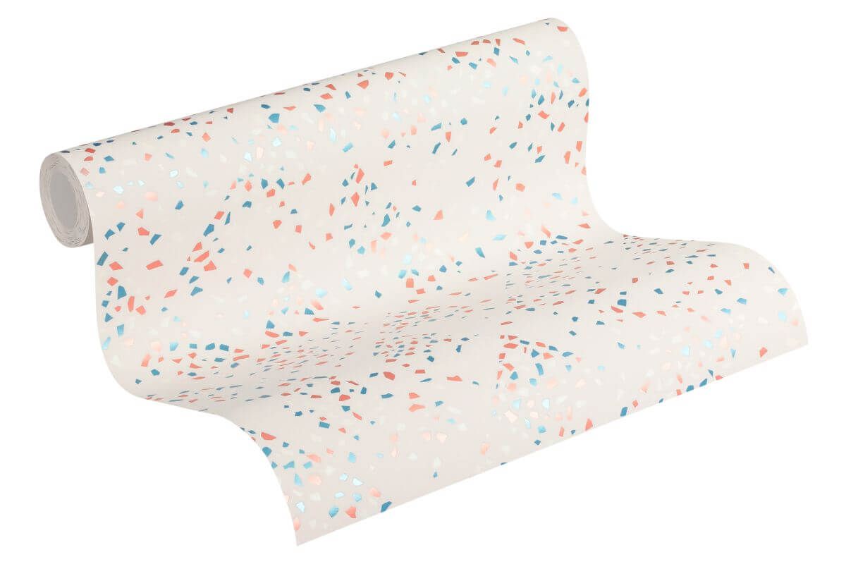 AS Creation Tapete | Moderne Tapete Weiß Blau Rosa | New Walls Produktabbildung 3