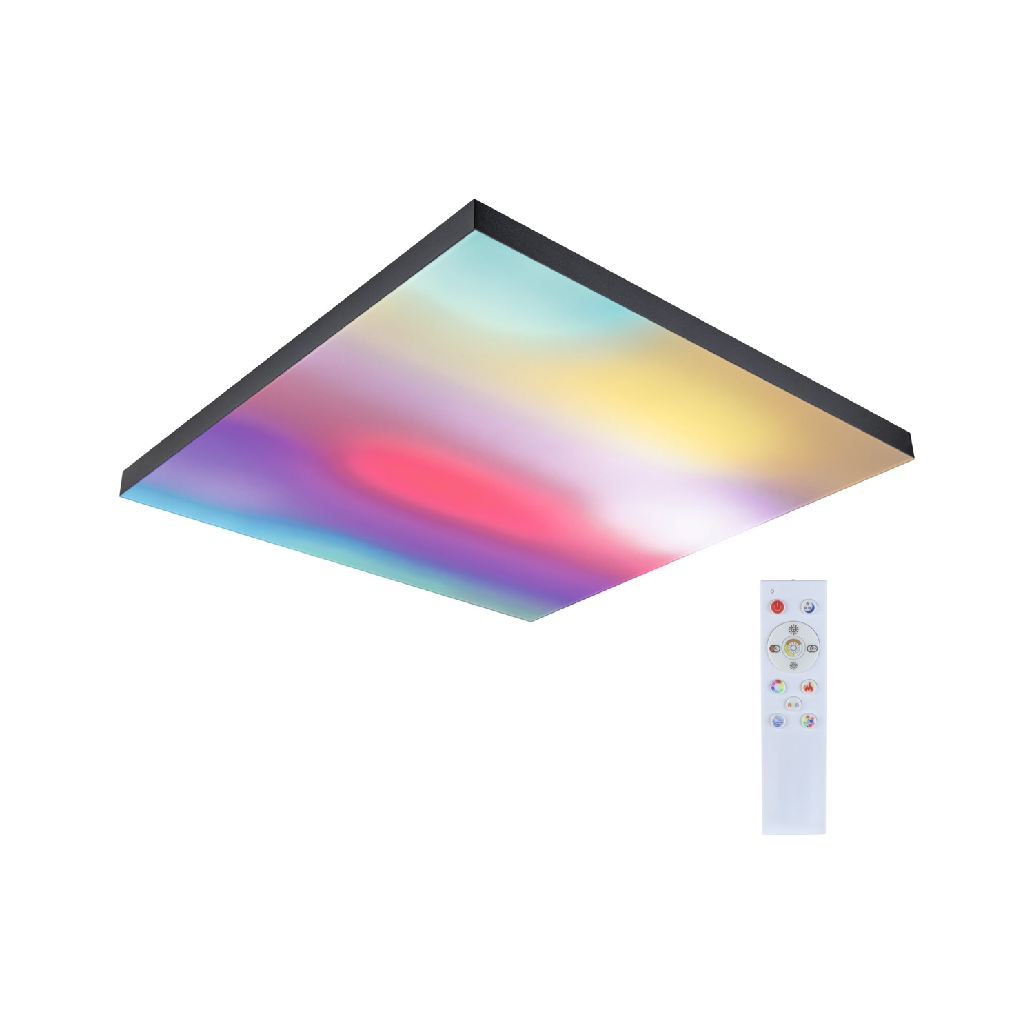 Paulmann LED Panel Loria Rainbow dynamicRGBW 595x595 mm 31W 2820 lm dimmbar schwarz Produktabbildung