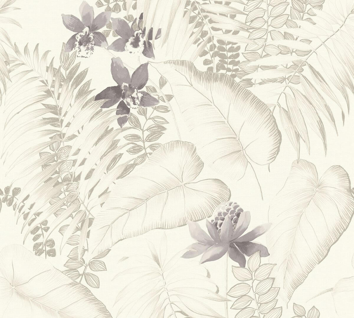 AS Creation Tapete | Blumentapete Beige Braun Grau | Exotic Life Produktabbildung 1