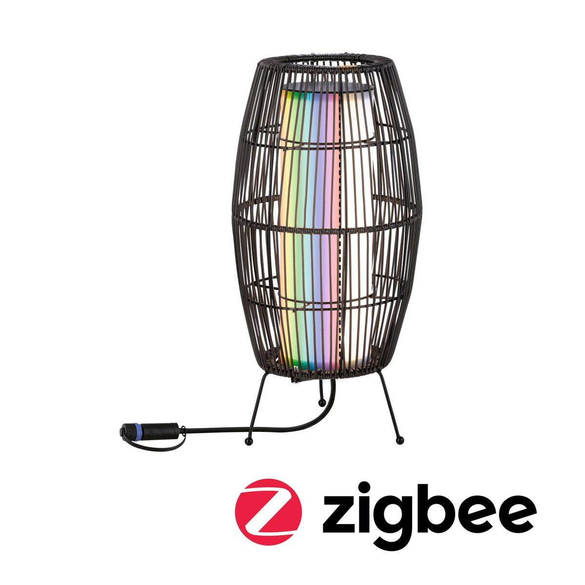 Paulmann Plug & Shine Zigbee LED Lichtobjekt Basket, Smart Home, RGBW, 3,2W, 180 lm, IP44 Produktabbildung