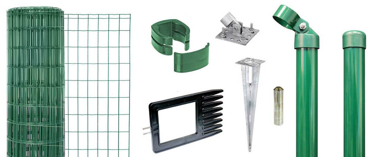 Alberts Zaun-Set Fix-Clip Pro mit Einschlaghülsen, 1,22 m Höhe, 10 m Länge, Grün, Komplettset Produktabbildung 6