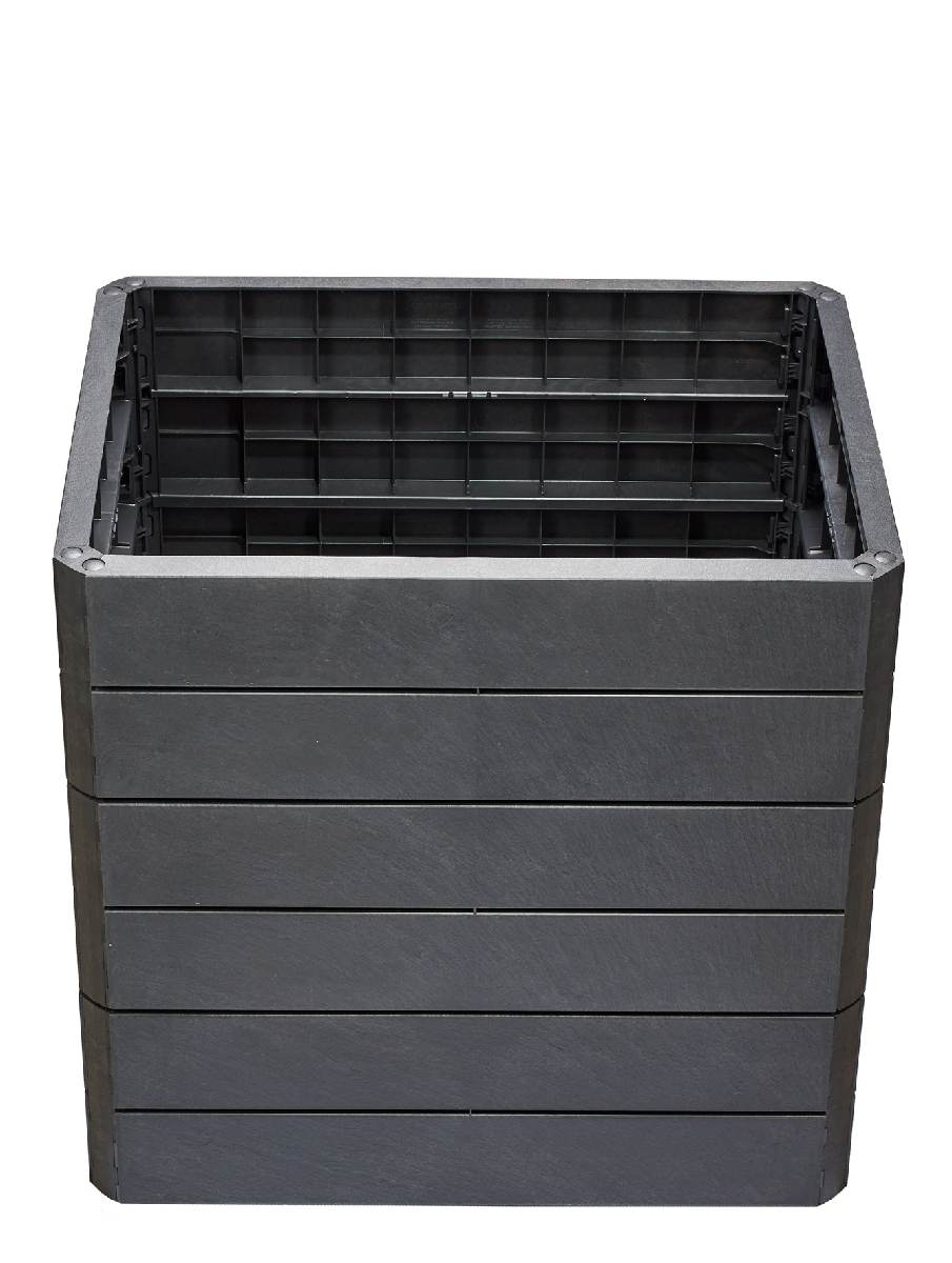 GARANTIA ERGO QUADRO M75 Hochbeet für Garten Anthrazit Kunststoff Gemüsebeet  Produktabbildung