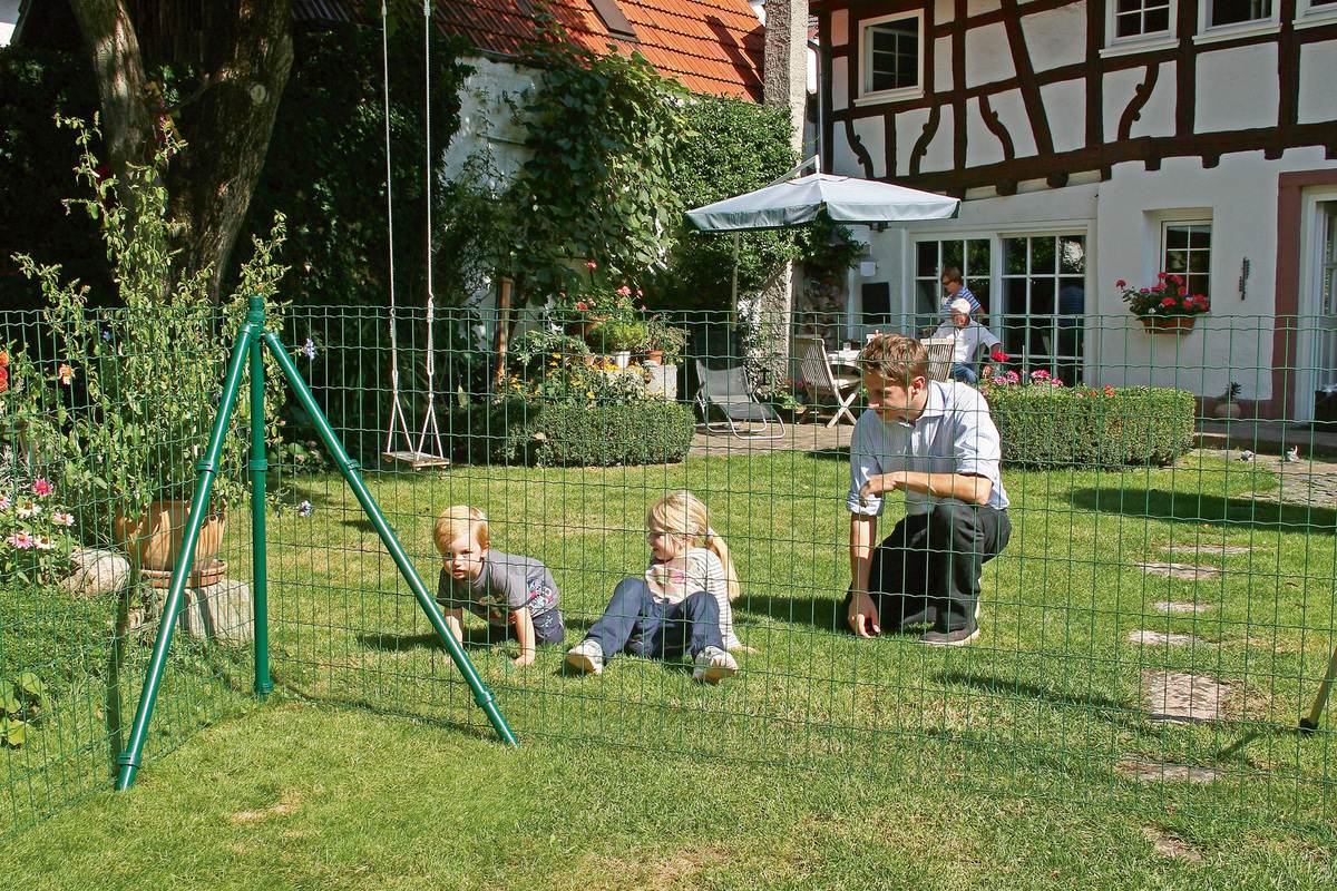 Alberts Zaun-Set Fix-Clip Pro mit Einschlaghülsen, 1,22 m Höhe, 10 m Länge, Grün, Komplettset Produktabbildung 11