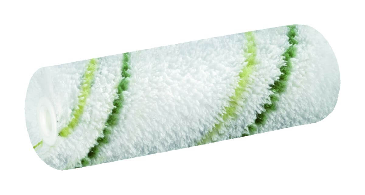 2A-Ware Doppelpack Lasur-Walze 10cm Grün-Grün | Für rauen Untergrund Produktabbildung 1