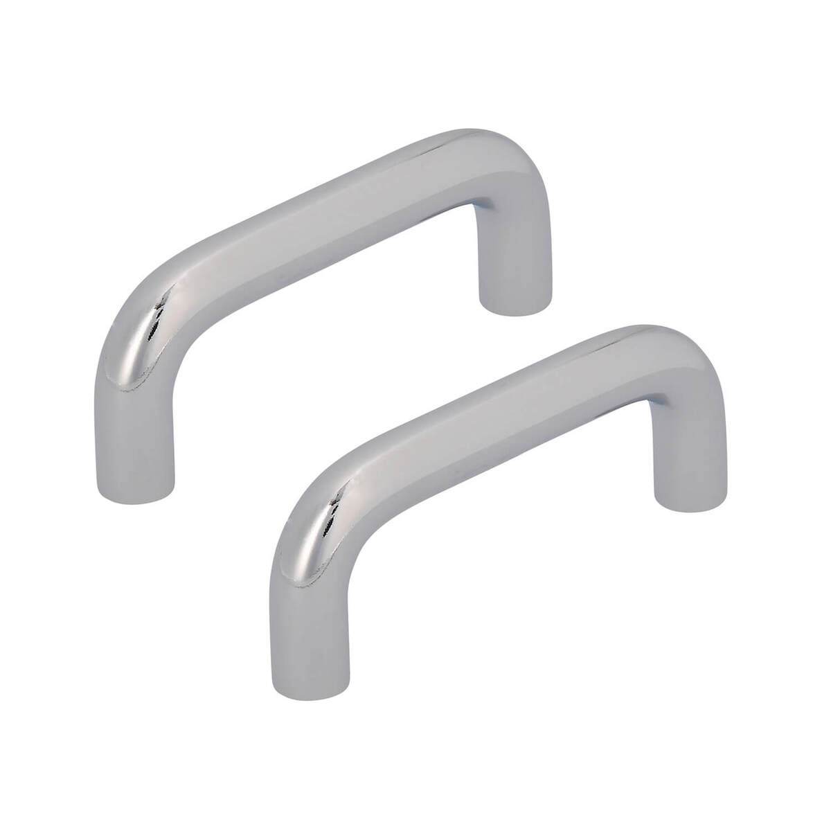 siwitec Möbelgriffe 6211 in Chrom glänzend, Lochabstand 64 mm, 2er-Set, abgerundeter Griff Produktabbildung