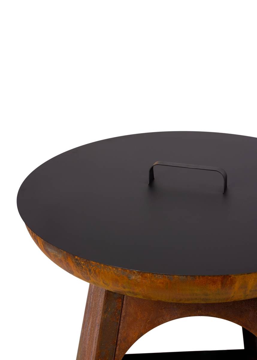 Feu du Jardin Gartenfeuer TOPUP rost mit Edelstahlplatte, Feuerstelle, ohne Grillrost und Schwenkarm Produktabbildung 3