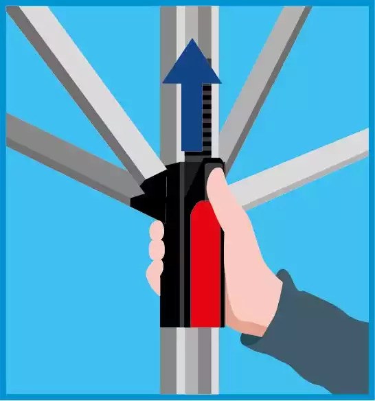 B-Ware Vileda SUN-LIFTCOMPACT Wäschespinne für Garten, Wäscheständer, Wäschetrockner Produktabbildung 5