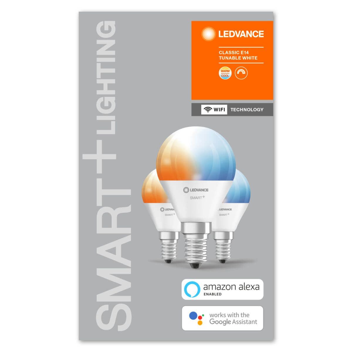 Ledvance 3er-Pack SMART+ WiFi LED Classic P40, 5 W = 40 W, 470 lm, E14, Tunable White, 2700 - 6500 K, Dimmbar Produktabbildung 2