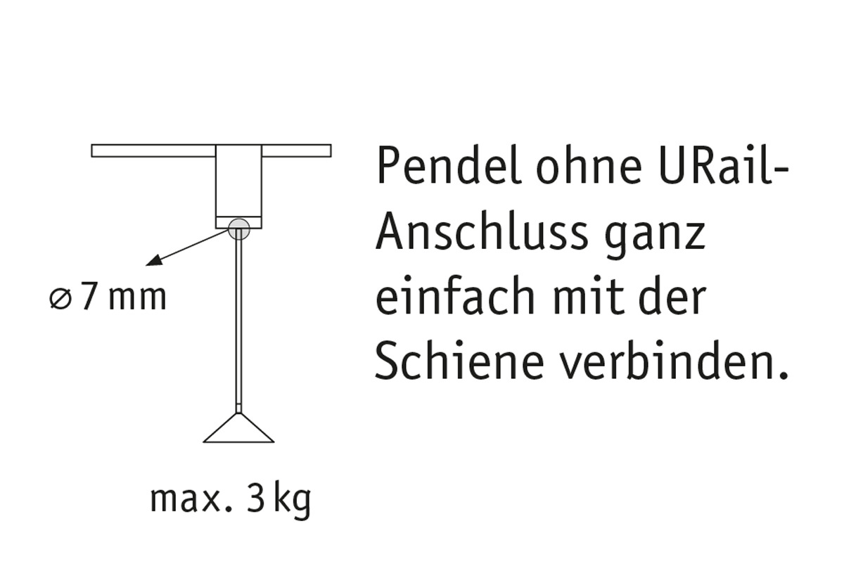 Paulmann URail Set Retro LED Pendel Rot, Chrom matt, Schienensystem 1 m inkl Retro LED, Dimmbar Produktabbildung 4