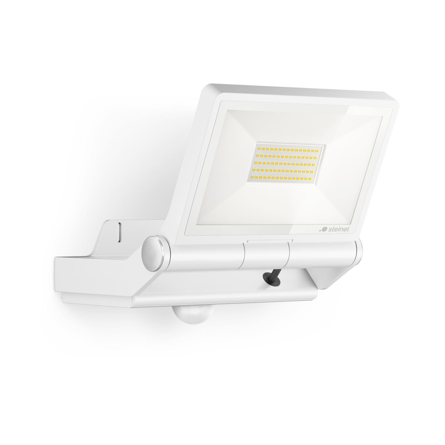 Steinel LED Strahler XLED PRO ONE MAX S Weiß, Außenleuchte mit Bewegungsmelder, 4000K warmweiß Produktabbildung