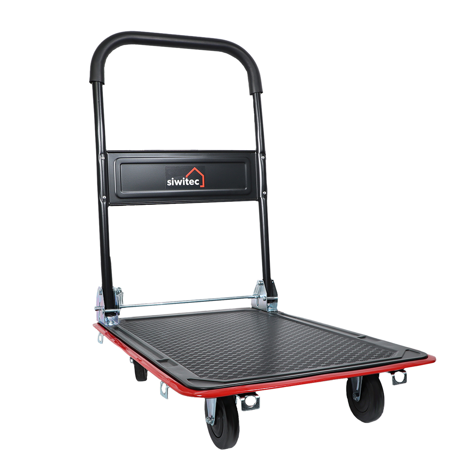 siwitec Plattformwagen B-Ware klappbar 300kg Traglast mit Spanngurten, Rollwagen, Transportwagen, Handwagen Produktabbildung