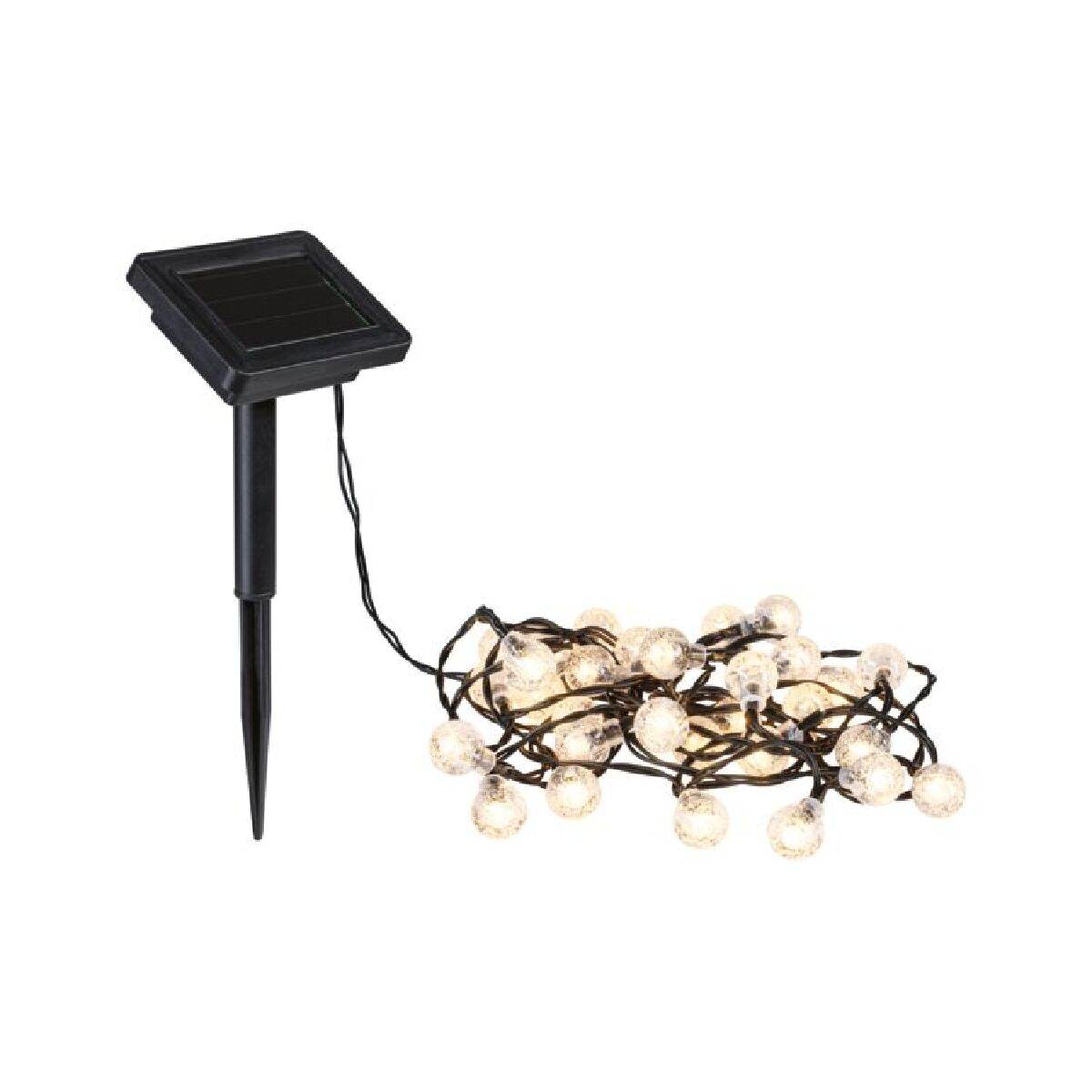 Paulmann Solar LED Lichterkette Soala mit Dämmerungssensor | 3000 K | Warmweiß | IP44 | 390 cm Länge Produktabbildung