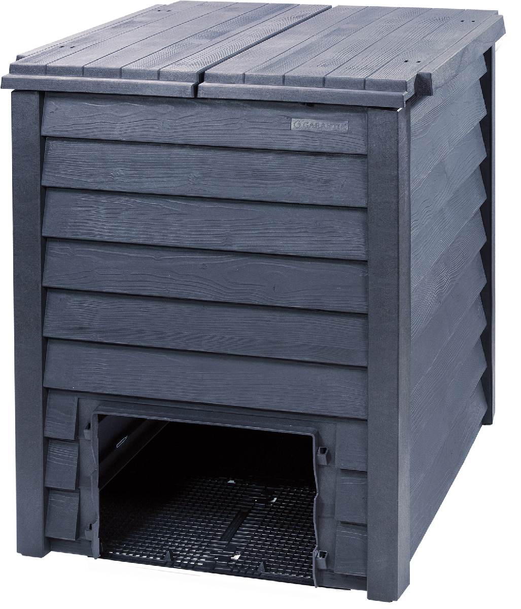 GARANTIA Thermo Wood Komposter Kunststoff anthrazit-braun 400 L inkl Bodengitter Produktabbildung