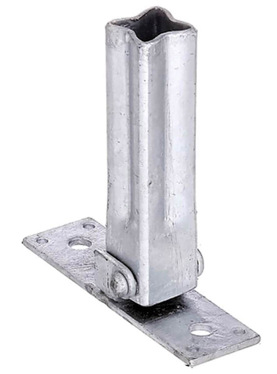 Alberts Handlaufstütze für Universalpfosten, feuerverzinkt, verstellbar 90 - 45° Produktabbildung 1