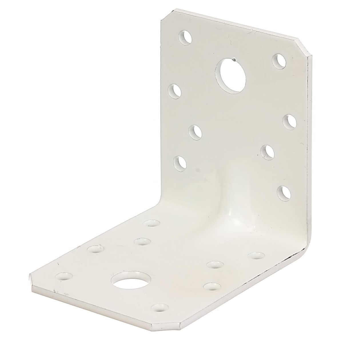 Alberts Schwerlast-Winkelverbinder mit Sicke Stahl verzinkt Weiß kunststoffbeschichtet Holzverbinder Produktabbildung 2
