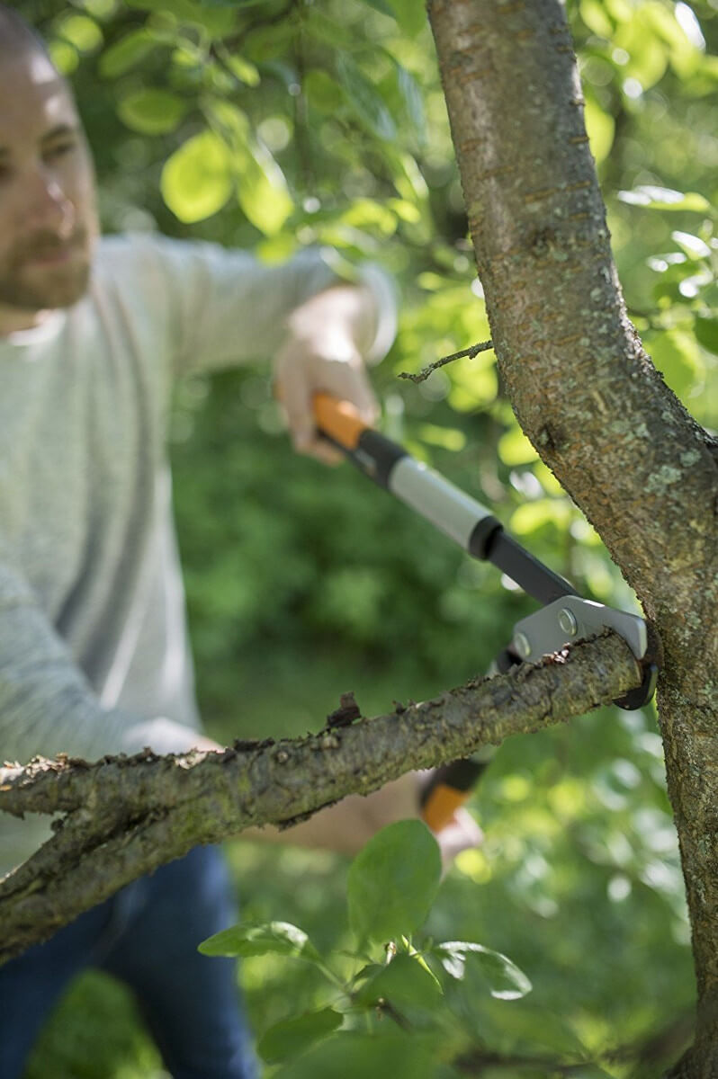 Fiskars Getriebeastschere Amboss LX99 L mit PowerGear Gartenschere Bypass PX94  Produktabbildung 5