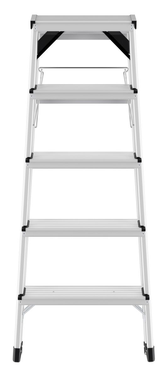 Hailo D60 StandardLine Alu-Sicherheits-Doppelstufenleiter | 5-7 Stufen Produktabbildung 2