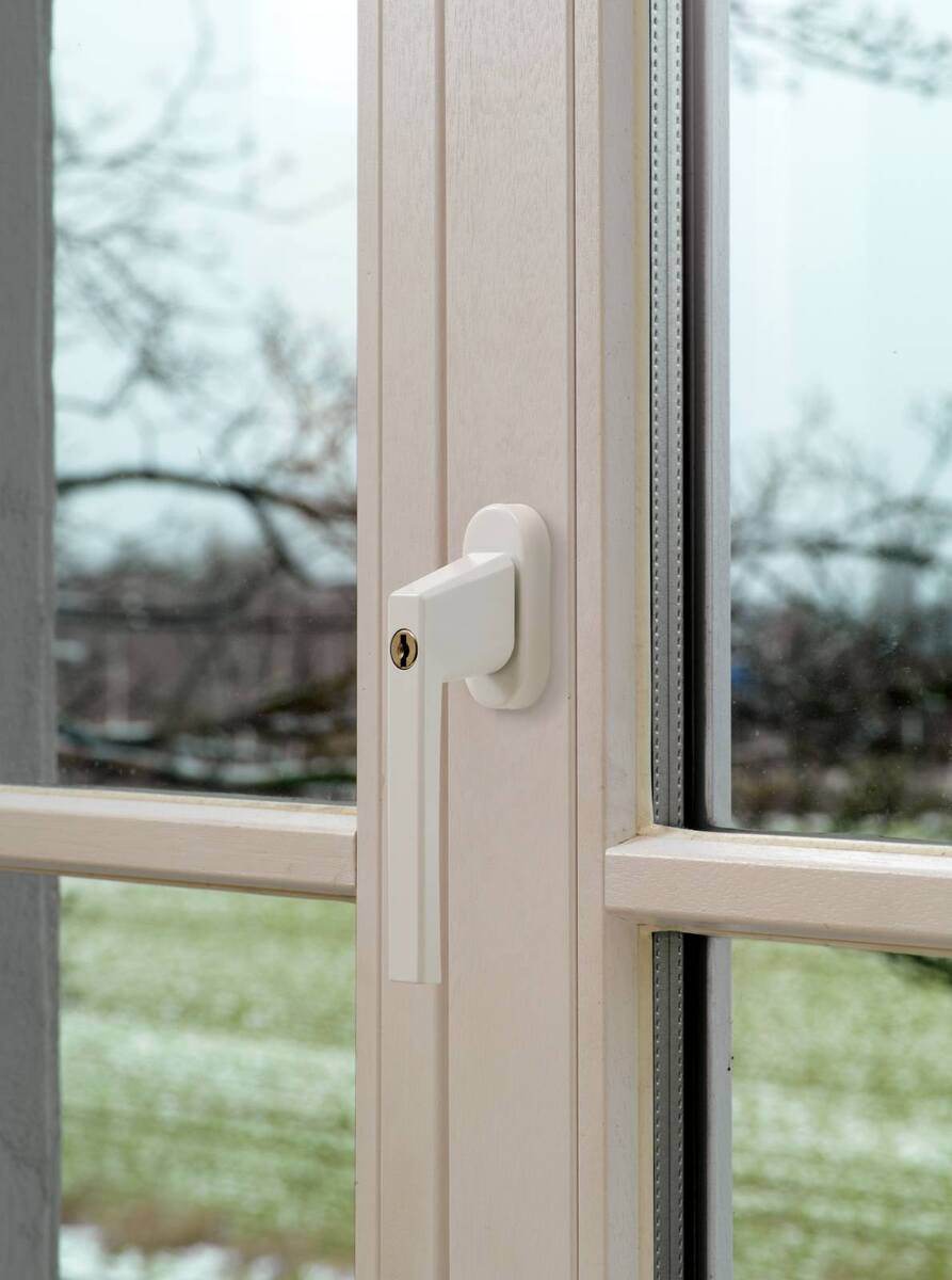 ABUS Fenstergriff FG110 W Triples  3 Stück abschließbar weiß Produktabbildung 2