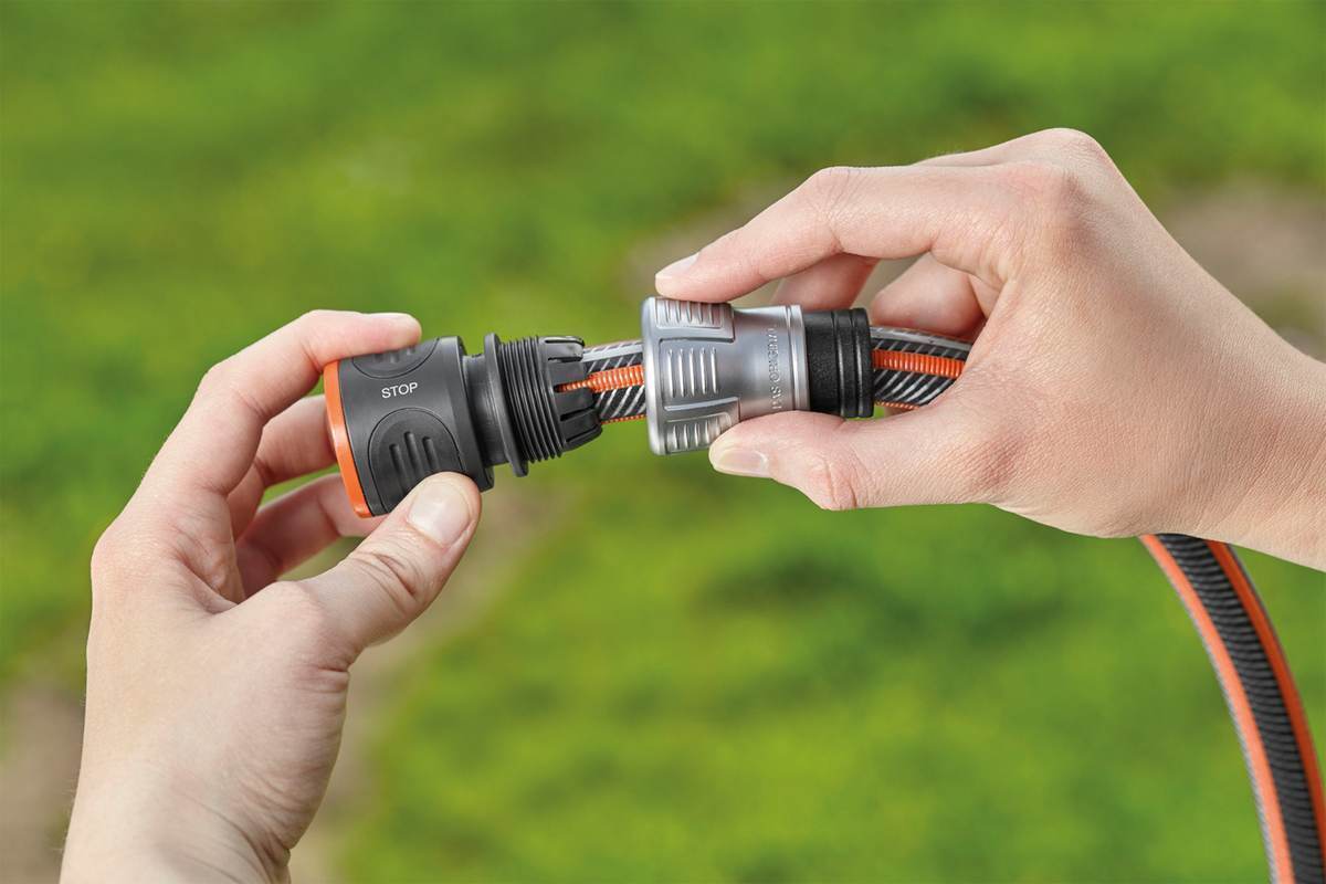 Gardena Wasserstop Premium| 13 bis 15 mm | 1|2'''' - 5|8'''' | schneller Anschluss und Gerätewechsel | SB Produktabbildung 5