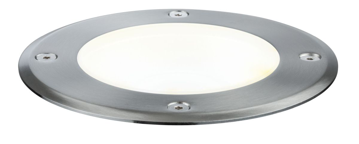 Paulmann Plug&Shine Bodeneinbauleuchte IP67 3000K 6W 24V Silber schwenkbar Produktabbildung